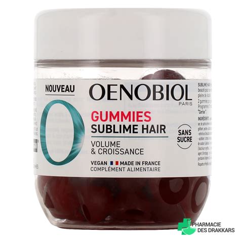 Oenobiol Gummies Sublime Hair Complément Alimentaire Cheveux
