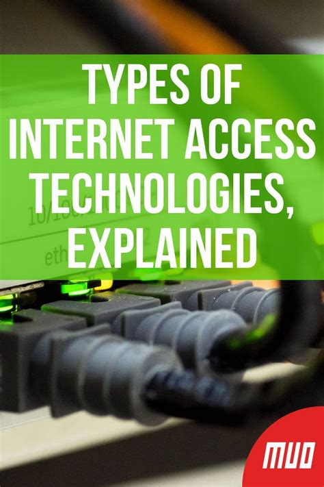 Types Of Internet Access Technologies Explained Technology Internet