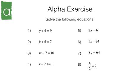The result is another formula, made up only of variables. Simple Algebra Equations Worksheet | Printable Worksheets and Activities for Teachers, Parents ...