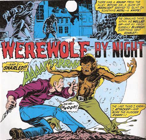 Great Moments In Comic Book History The First Appearance Of Werewolf By Night Through The