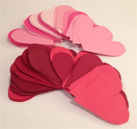 3 D Heart Paper Garlands Easy Diy Valentine Decorations Miss Bizi