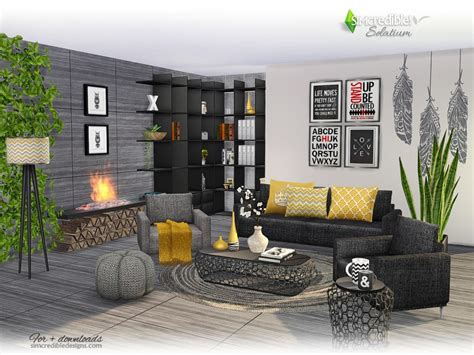 Simcredible S Solatium Sims 4 Cc Furniture Living Rooms Sims 3