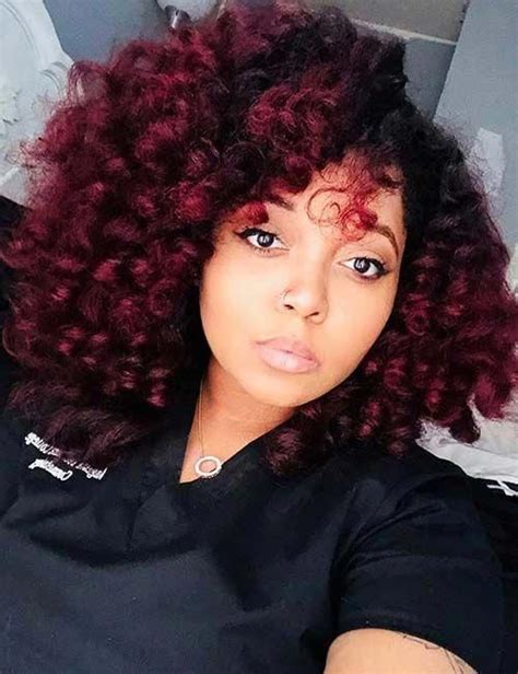 Best Hair Color Ideas For Black Women Redhaircolor Blackhair