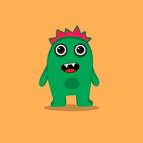 Cute Cartoon Monsters Character Monsters In Flat Style Vector Vector Illustration 13317276