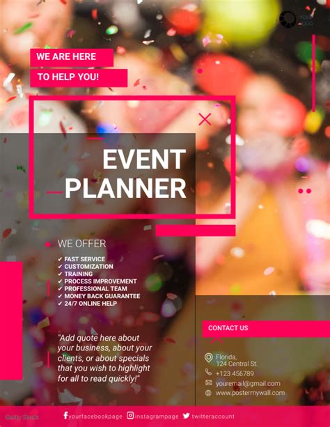 Event Planning Business Flyer Template Postermywall