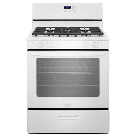 Whirlpool Wfg320m0bw 51 Cu Ft Freestanding Gas Range With Under Oven