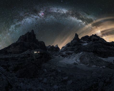 1280x1024 Resolution Dolomites Mountains Milky Way 1280x1024 Resolution