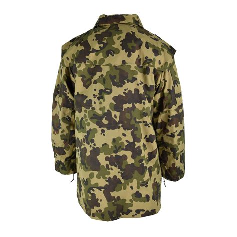 Genuine Romanian M93 Army Camo Cold Weather Parka With Warm Wool Lining