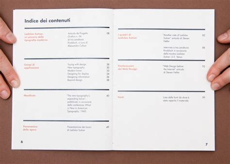 Table Of Contents Design Inspiration