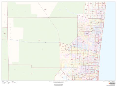 Zip Code Map Broward County Fl Map Vector
