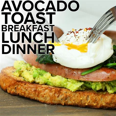 Breakfast Avocado Toast With Chicken Sausage And Poached Egg Mealthy