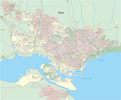 Избор полазна и завршна тачка. варна карта на града