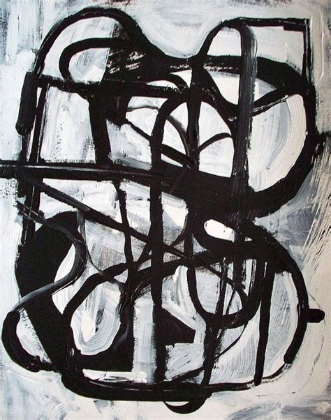 Domi Abstract Painting Black And White Painting