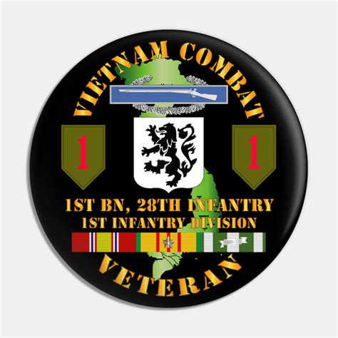 Vietnam Combat Infantry Veteran W 1st Bn 28th Inf 1st Inf Div Ssi