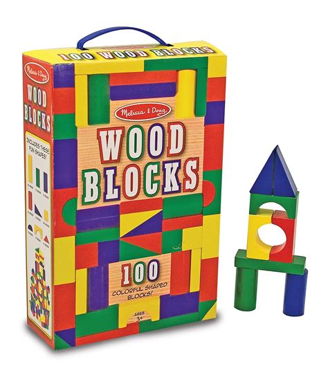 Melissa And Doug 100 Wood Blocks Set