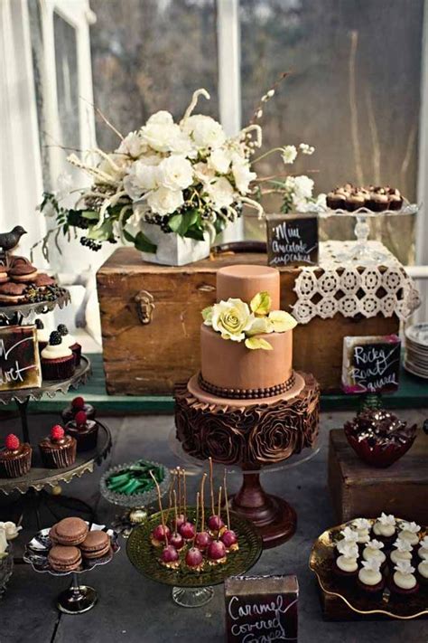 42 Wedding Dessert Table Ideas For Every Theme Vintage