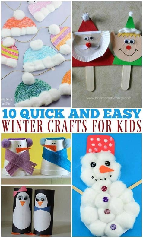10 Quick And Easy Winter Crafts For Kids The Brilliant Homeschool