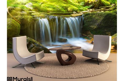 Waterfall Forest Wall Mural