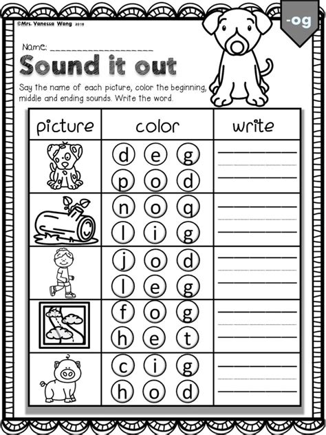 Phonics Worksheets Cvc Read And Color Prek Kindergarten 1st Grade Artofit