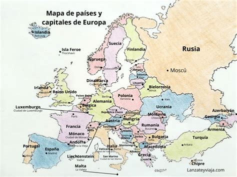 Lista De Estados Y Capitales De Europa 【apréndetelas Todas】