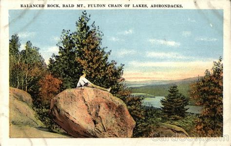 Balanced Rock Bald Mountain Fulton Chain Of Lakes Adirondacks Ny