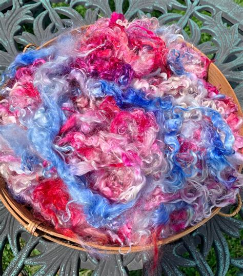 Hand Dyed Mohair Angora Goat Fiber 5 Inches 2 Ounces Etsy In 2020