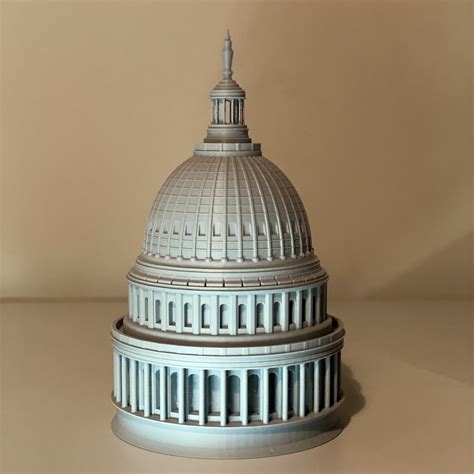 3d Printable United States Capitol Dome By Tim Snow