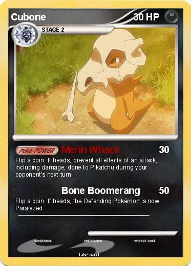 Pokémon Cubone 194 194 Merin Whack My Pokemon Card