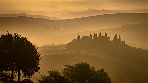 Tuscan Sunrise 3 Pienza Italy Fred Mertz Photography
