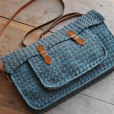The Quotidian Satchel A Free Crochet Messenger Bag Pattern Hanjan