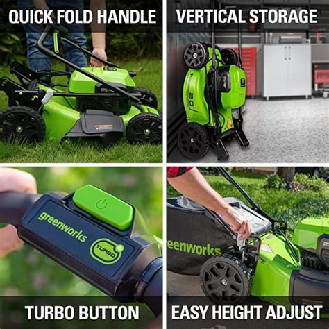 Greenworks 48 Volt 20 In Cordless Push Lawn Mower 4 Ah 2 Batteries And Charger Included In The