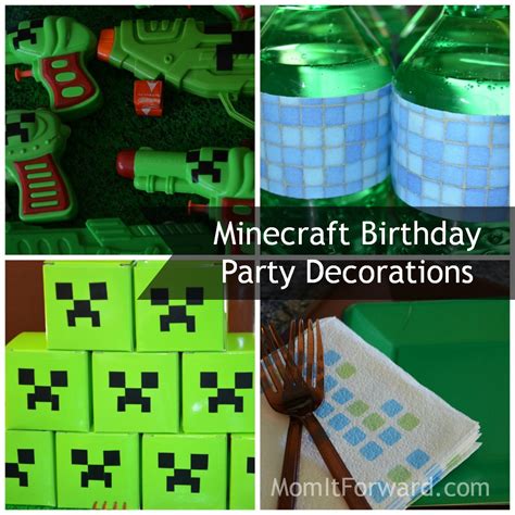 Minecraft Birthday Party Decorations Mom It ForwardMom It Forward