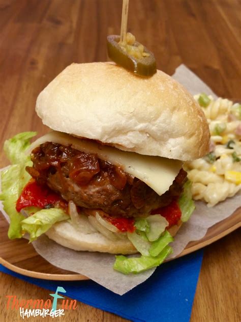Turkey burgers are one of my favorite dinners, making them even more low carb created the diabetic turkey burgers:) this turkey burger recipe for diabetes doesn't require a bun!! ThermoFun - MAD MONDAY - Hamburger Recipe | ThermoFun ...