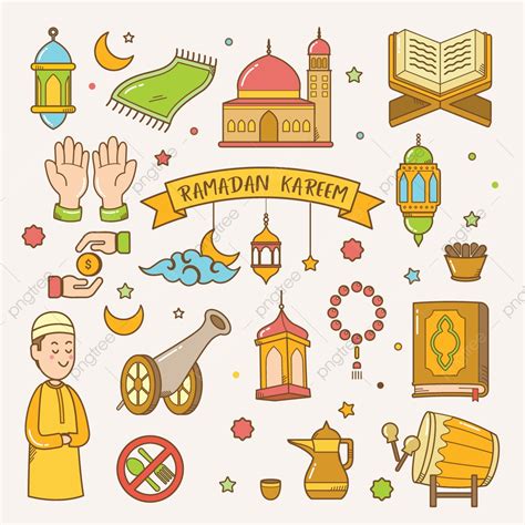 Eid Al Adha Vector Hd Images Ramadan Kareem Greeting Card Hand Drawn