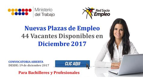 Nuevas Plazas De Empleo 44 Vacantes Disponibles En Diciembre 2017