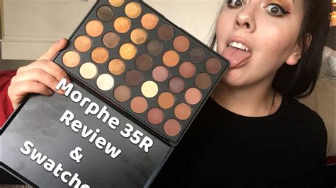 Morphe 35r Palette Review And Swatches With Bratterstein Youtube