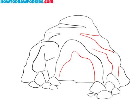 How To Draw A Cave Easy Drawing Tutorial For Kids
