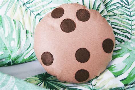 Chocolate Chip Cookie Cushion Biscuit Cushion Food Pillow Etsy