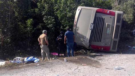 News Update Mexico Bus Crash Tourists Killed In Quintana Roo State 19