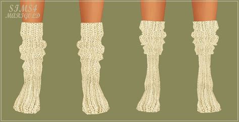 Sims4 Marigold Knit Loose Socks2 Versionhere