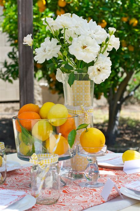Summer Party Ideas Citrus Themed Ladies Luncheon Party