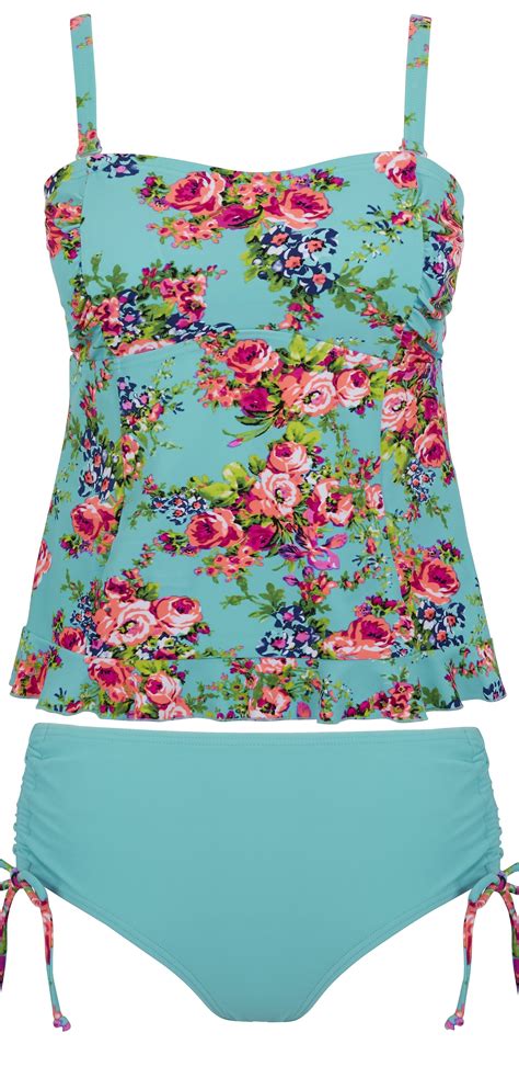 plus size tankini for women of all ages great print beautiful colors boome