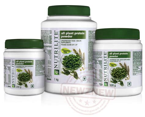 Can be added to food and drinks without affecting the flavour. Amway India launches Nutrilite All Plant Protein Powder ...