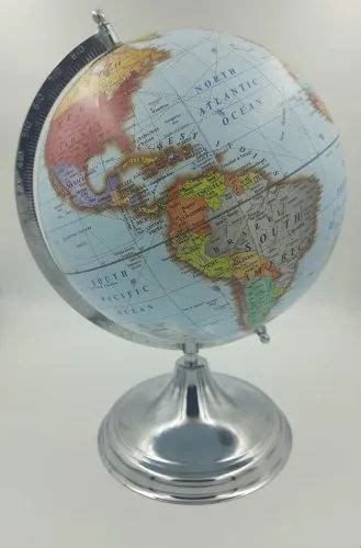 Political Map Abs And Chrome Finished Metal 10 Inch Globes Master Sky