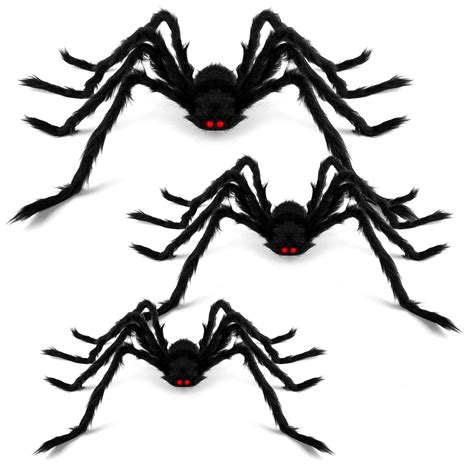 Buy Halloween Giant Spider Decorations 3 Pack Realistic Halloween