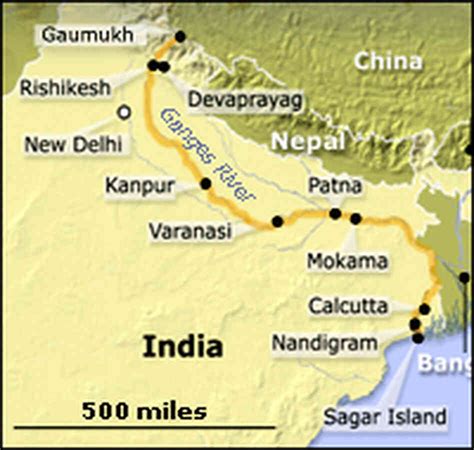 Where Is The Ganges River In India Map Map Of World