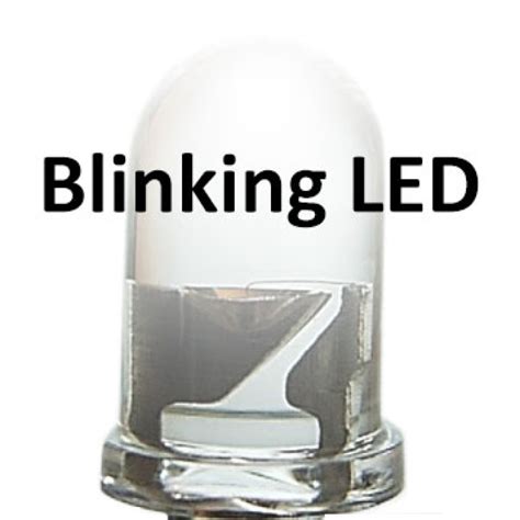 5mm Blinking Bright Led In Red White Or Yellow