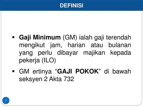 Kadar gm mengikut perintah gaji minimum 2012. PPT - PELAKSANAAN PERINTAH GAJI MINIMUM 2012 (Akta Majlis ...