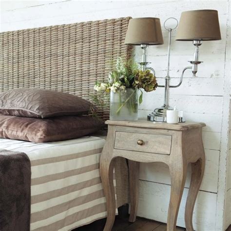 Lit de jour rotin plastique, kaemingk siesta, taupe, avec toit et support pieds. Tête de lit en rotin Kubu et mahogany massif L 160 cm ...