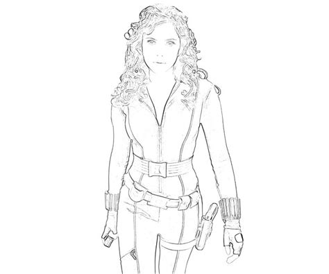 Marvel Black Widow Coloring Pages